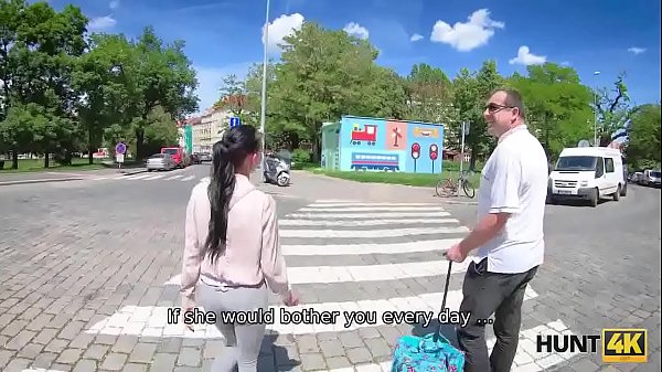 Download Video - HUNT4K&period; Young lovers cant leave the city so why girl gets fucked