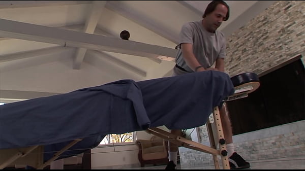 There's something a bit suspicious, when a male masseuse comes to your house to give you a...