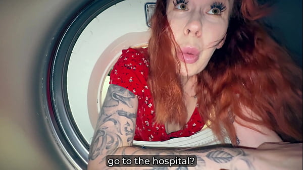 Step Son Fucks Step Mom Stuck in Washer - Hot Creampie Finish