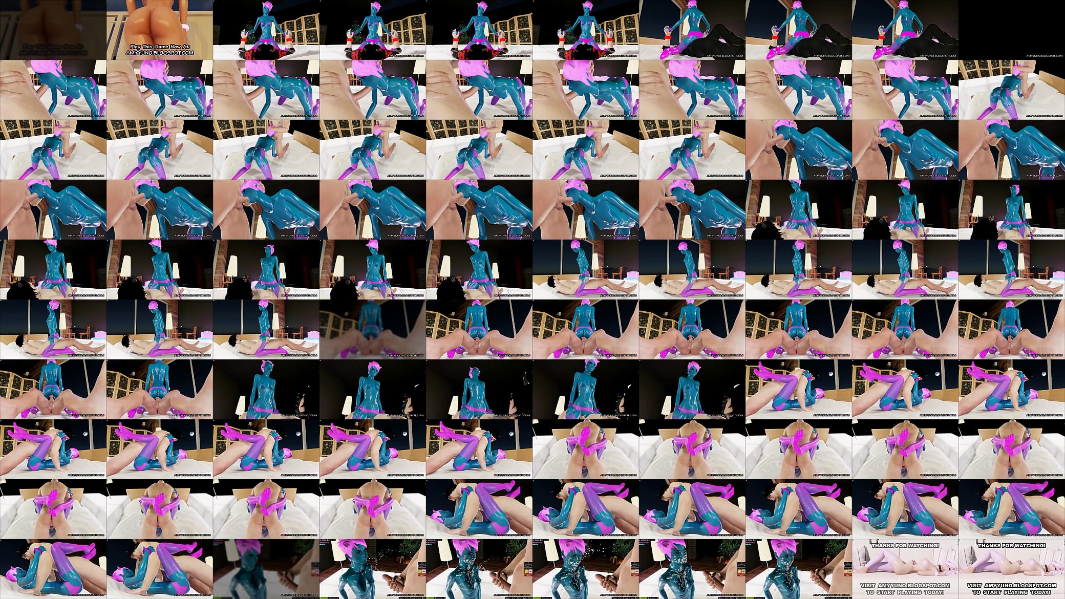 Submissive Virtual 3D Skinny Alien Babe Bounces On A Big Cock! 预览图