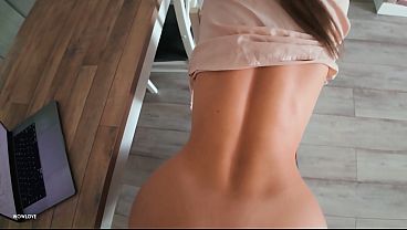 Download Video - Bossy Step Mom Caught Her Step Son With a Boner While She Was Working