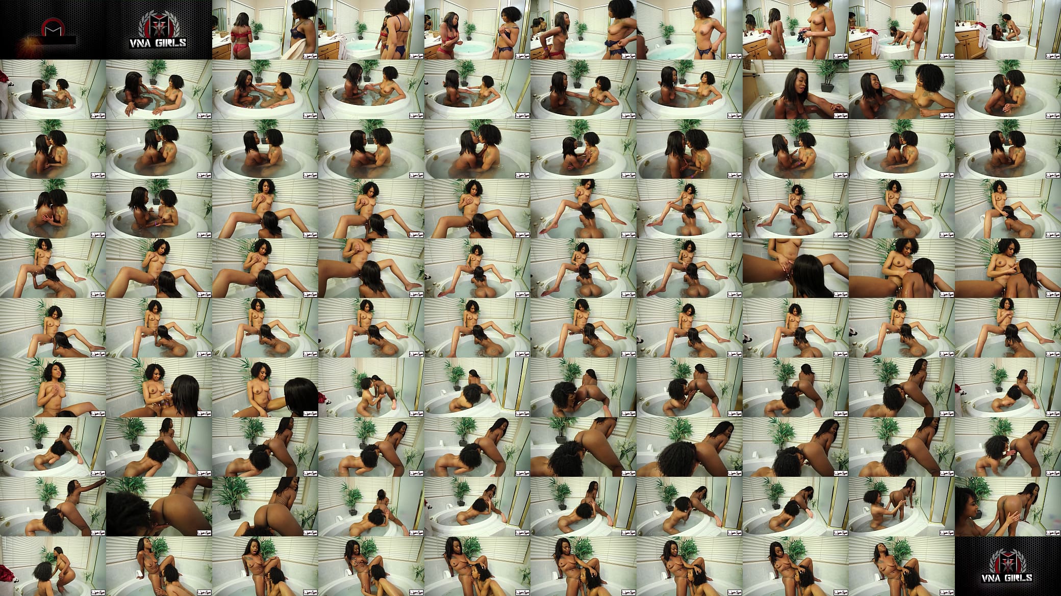 Harmonie Marquis &amp; Lala Ivey&#039;s Sultry Lesbian Kisses In The Jacuzzi! 预览图