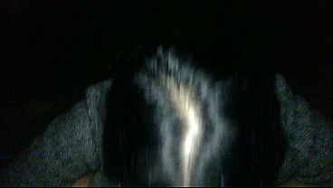 Nasty slut working cock outdoors