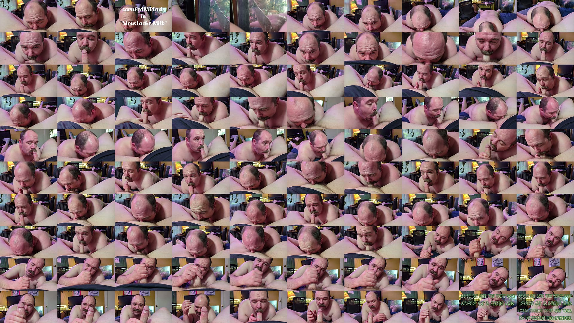 &quot;Moustache Milk&quot; - Don K &quot;Mr. Moustache&quot; Dick sucks the cum out of bubba bear Rusty Piper&#039;s fat hard cock with much exploding jism and carrying on and squirting spunk chunks a 预览图