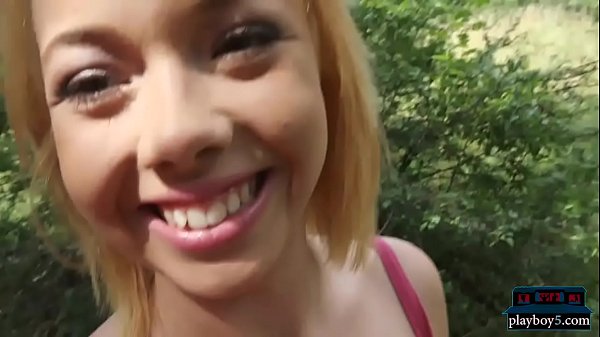 One girlfriend gets fucked outdoor another at home