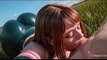お茶子は激しく腰を振り、激しいセックス中に尻を振る [AI]