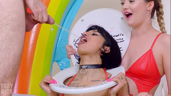 Candy Scott and Grace Lowdie squirt colours out of their assholes - PISS DRINKING TOILET WHORE ATM ATOGM DEEPTHROAT MESSY DOMINATION