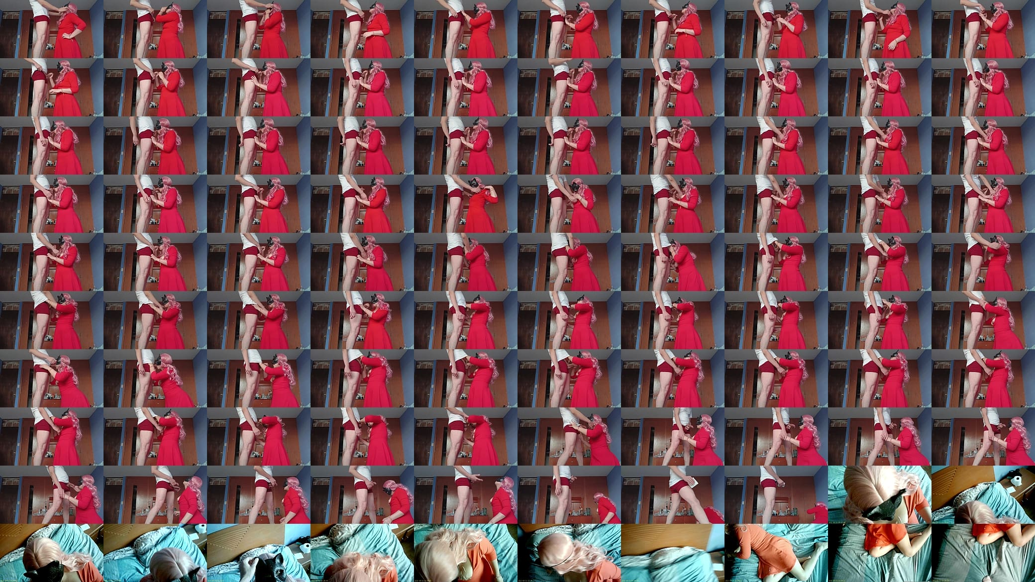 Sucking cock in red dress 预览图
