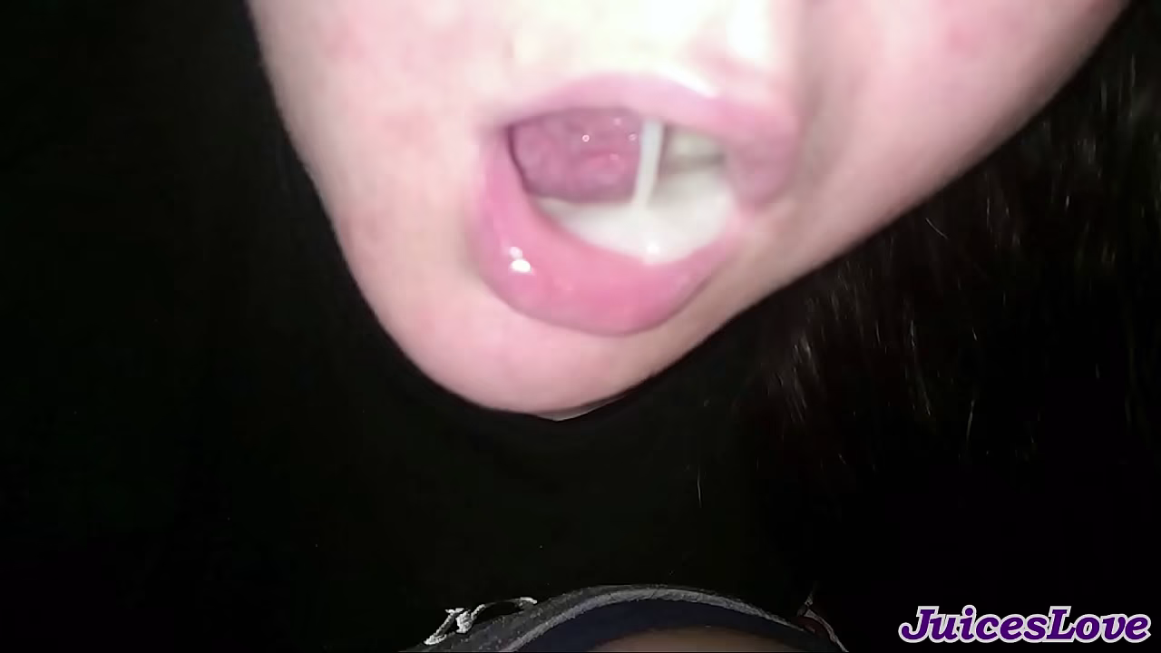 Cum swallow compilation - she real amateur cumslut