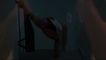 Neighbor gave me a blowjob in the stairwell, then I fucked her at her place