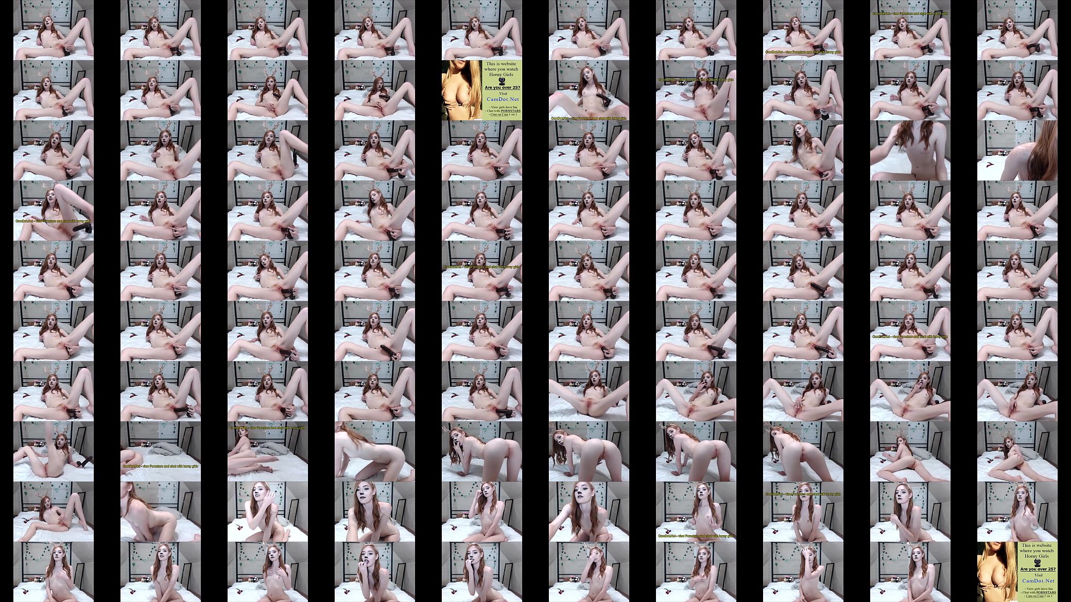 Slim teen babe masturbating 预览图