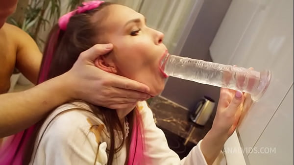 Petite Ellis Baileys Anal Fucking In The Kitchen with Best Gapes, Ball Deep Anal and Cum Drinking