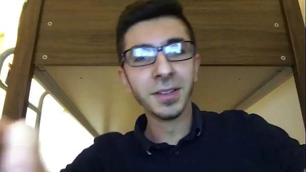 Young Turkish man uses fists