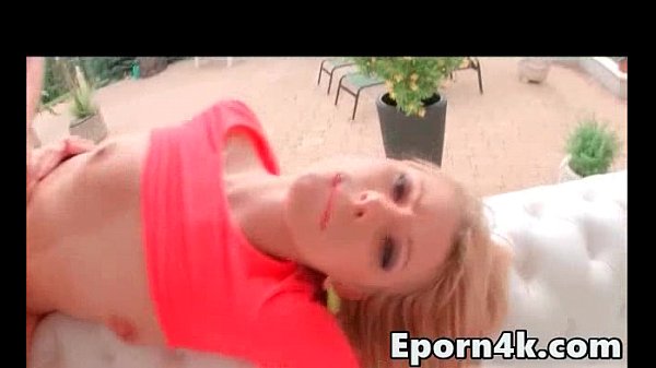 HD Teen blonde gets anal & blowjob outdoor