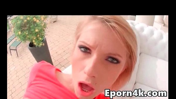 HD Teen blonde gets anal & blowjob outdoor