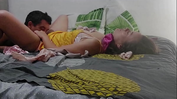 1125 - Fucking White Girl, Yellow Satin Nightie, Pink Satin Panties, Dogging, POV, Blowjob, Ass Licking, Sexy Stockings, High Heels
