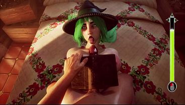 You wanted to take my panties, so I’m taking your virginity—a sorceress MILF straddles an innocent guy.