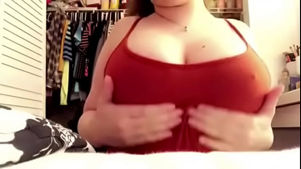 drop beatiful tits in red
