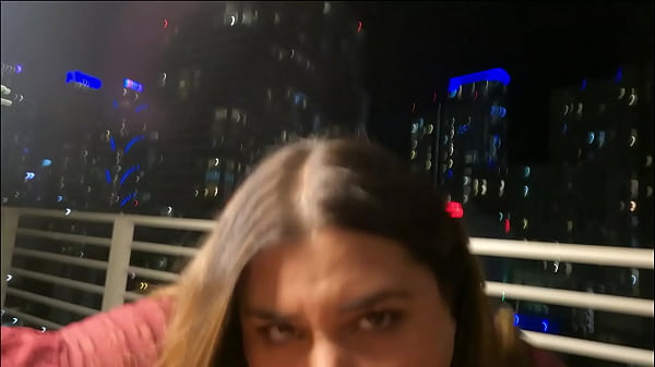 FINNYSPLAYHOUSE - Big Booty Baddie Breana Khalo blows my dick on the balcony