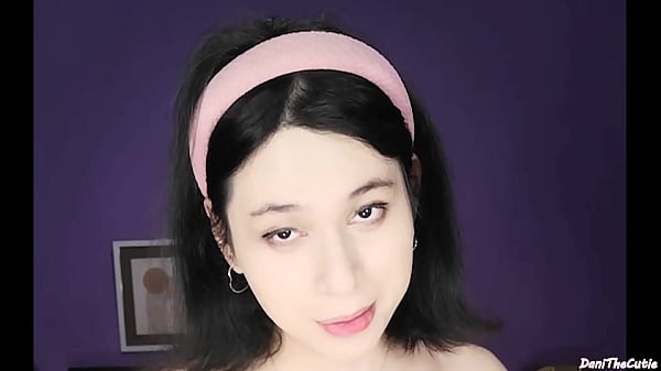 Download Video - cute tgirl DaniTheCutie painfully fucks herself with a very weird looking dildo