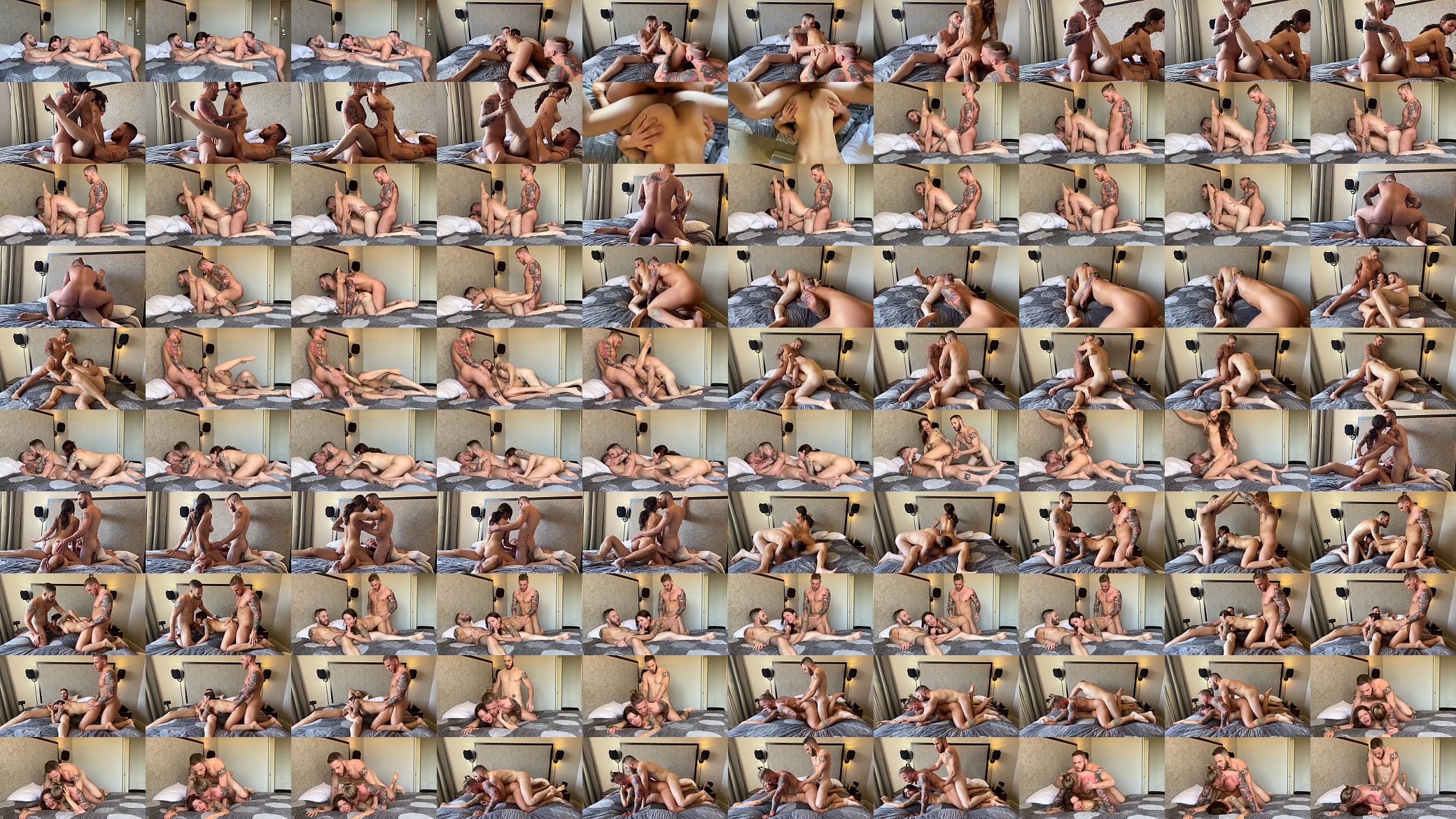 Bi MMF - Horny Slut Gets Spitroasted &amp; Two Jocks Flip Fuck - April Olsen, Steve Rickz, Wolf Hudson 预览图