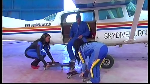 3some on the plane with the flight instructor