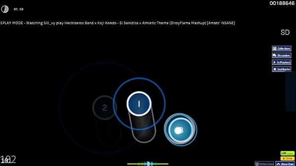 Osu standard play; Hechizeros Band x Koji Kondo - El Sonidito x Athletic Theme (DitzyFlama Mashup) [Amats' INSANE]