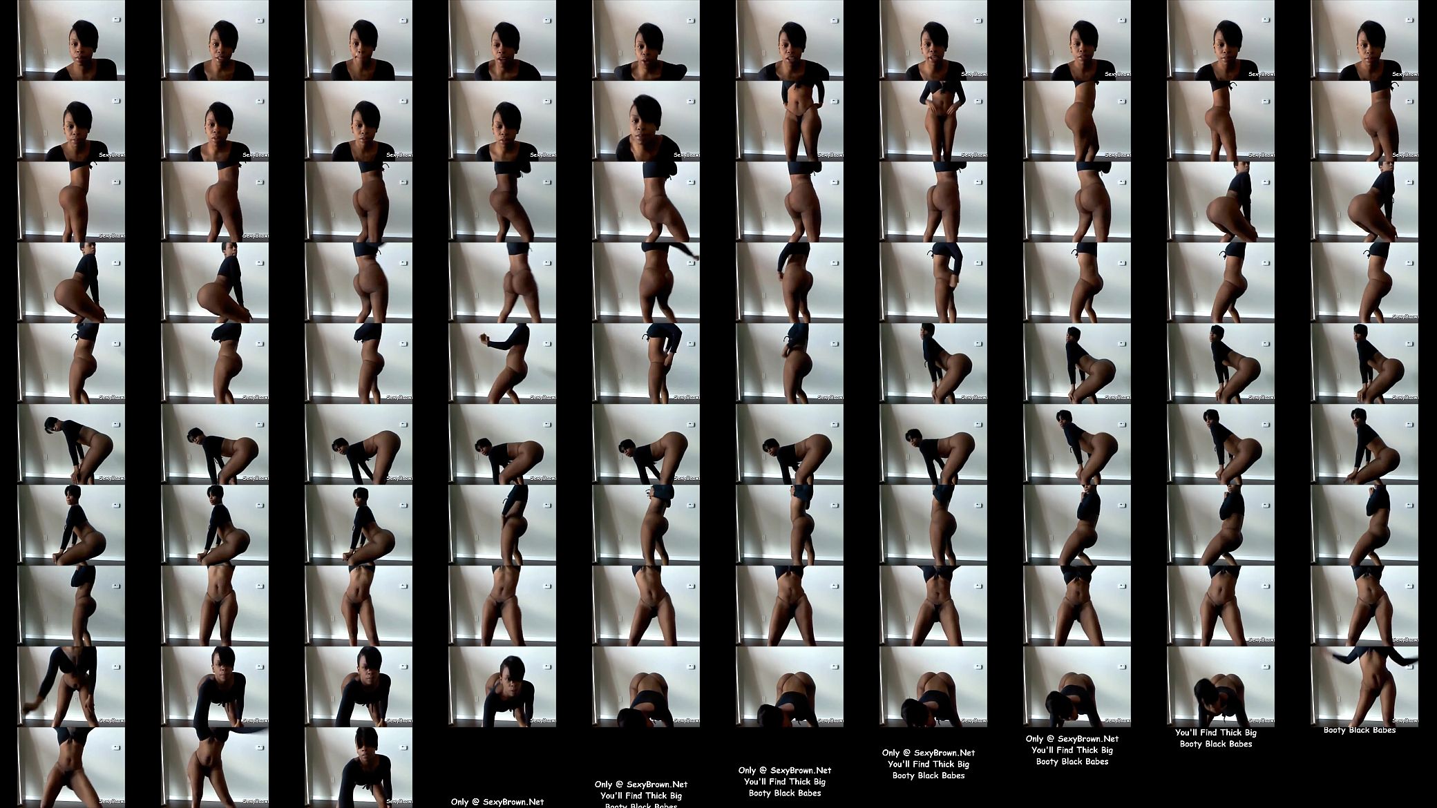 Black girl shakes her huge fat ass on webcam 预览图