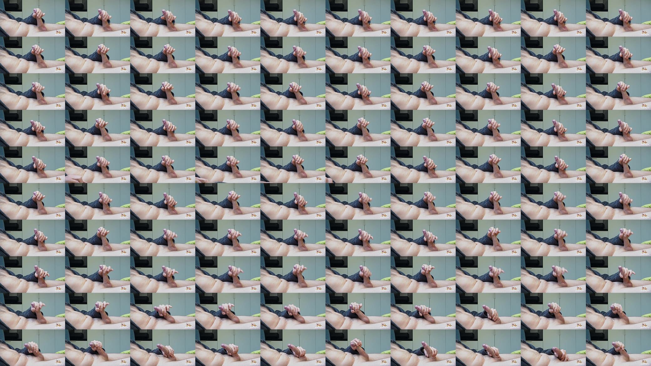 Horny Daddy talks dirty and moans loudly imagining your hot tight holes riding on his big cock 预览图