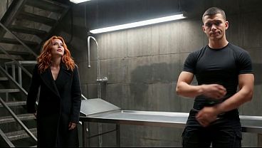 Camila, a beautiful young redhead, is subjected to a procedure in the secret facilities of a spy agency - porn in Spanish