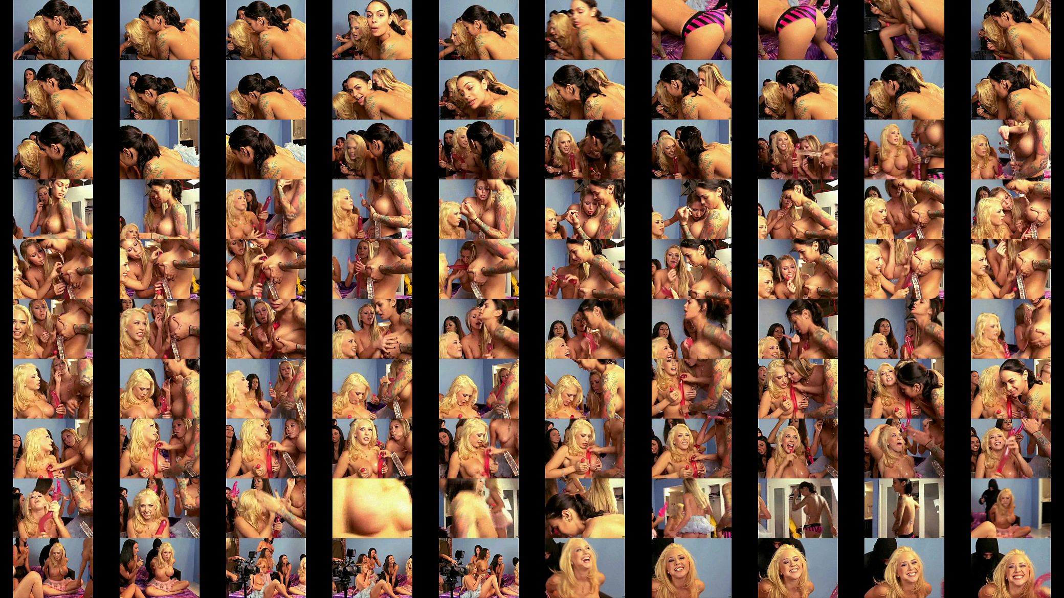 Behind the scenes of lesbian orgy from Kagney Linn Karter 预览图