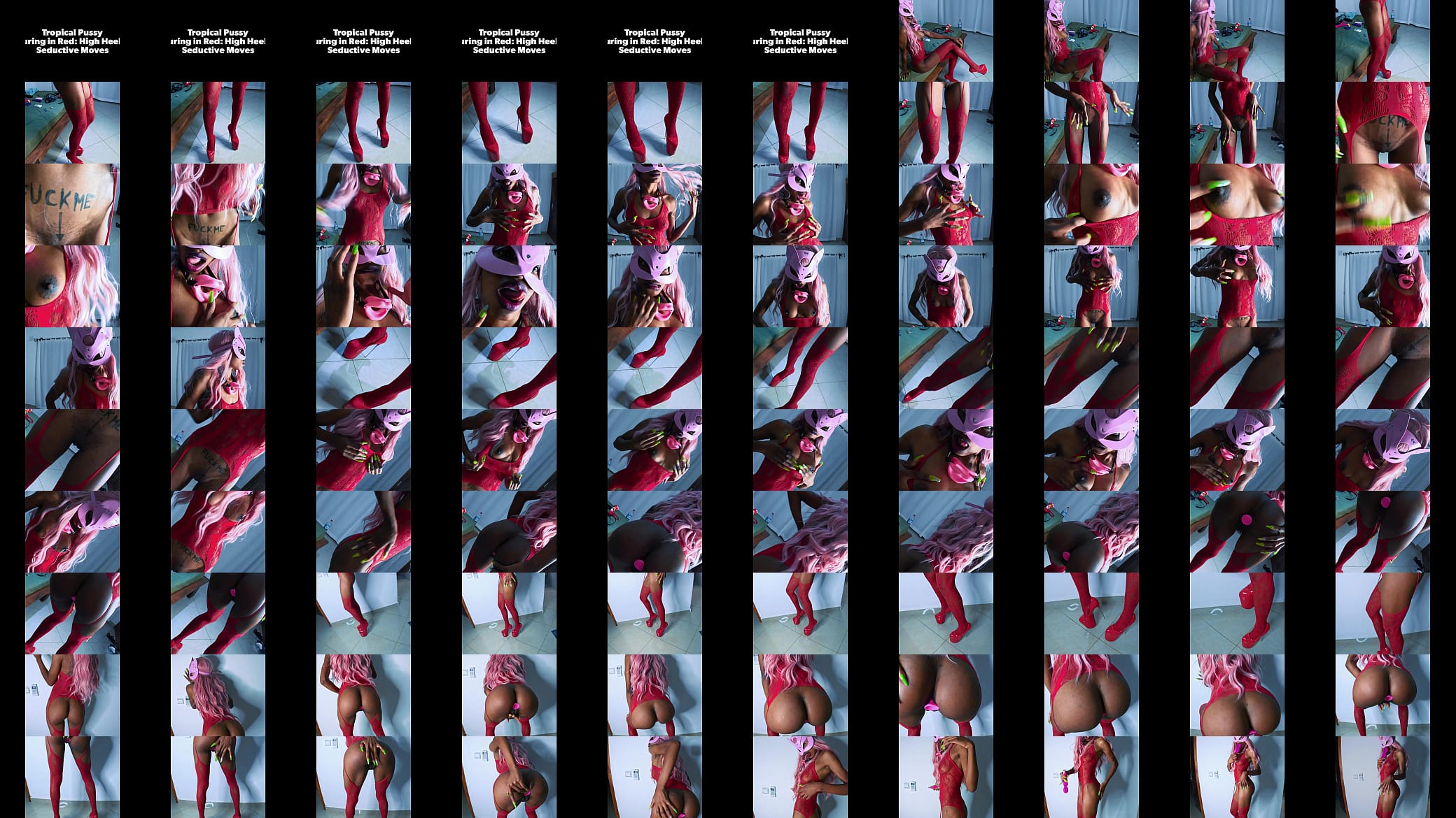 Tropicalpussy - Alluring in Red Teaser: High Heels &amp; Seductive Moves - Dec 01, 2023 预览图