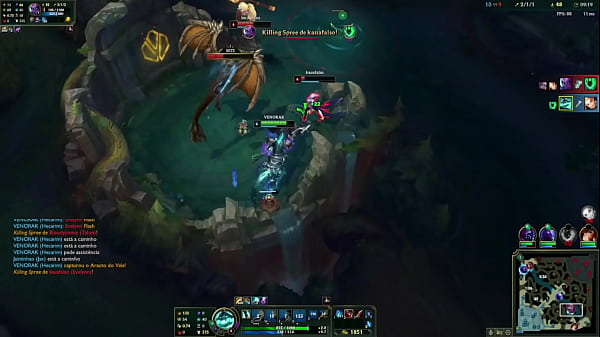 Hecarim CAVALÃO e Sett super dotado (com skin do Dio) FUDENDO agressivamente o time inimigo.