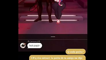La puta de Mitsuri es infiel con un negro muy pitudo Imvu
