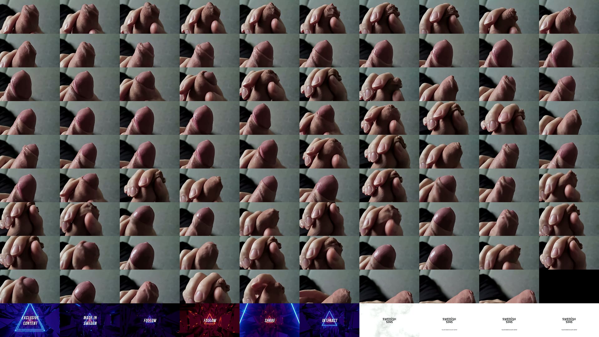 Closeup jerking of an uncut Swedish cock in slowmotion 预览图