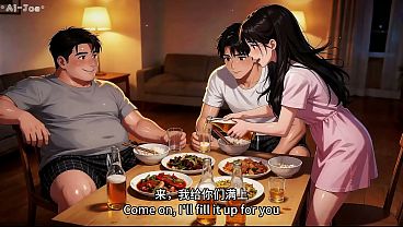 兄の前で、義姉が実際に私にそんなことをした。これはあまりにも刺激的すぎる。E1.AI生成