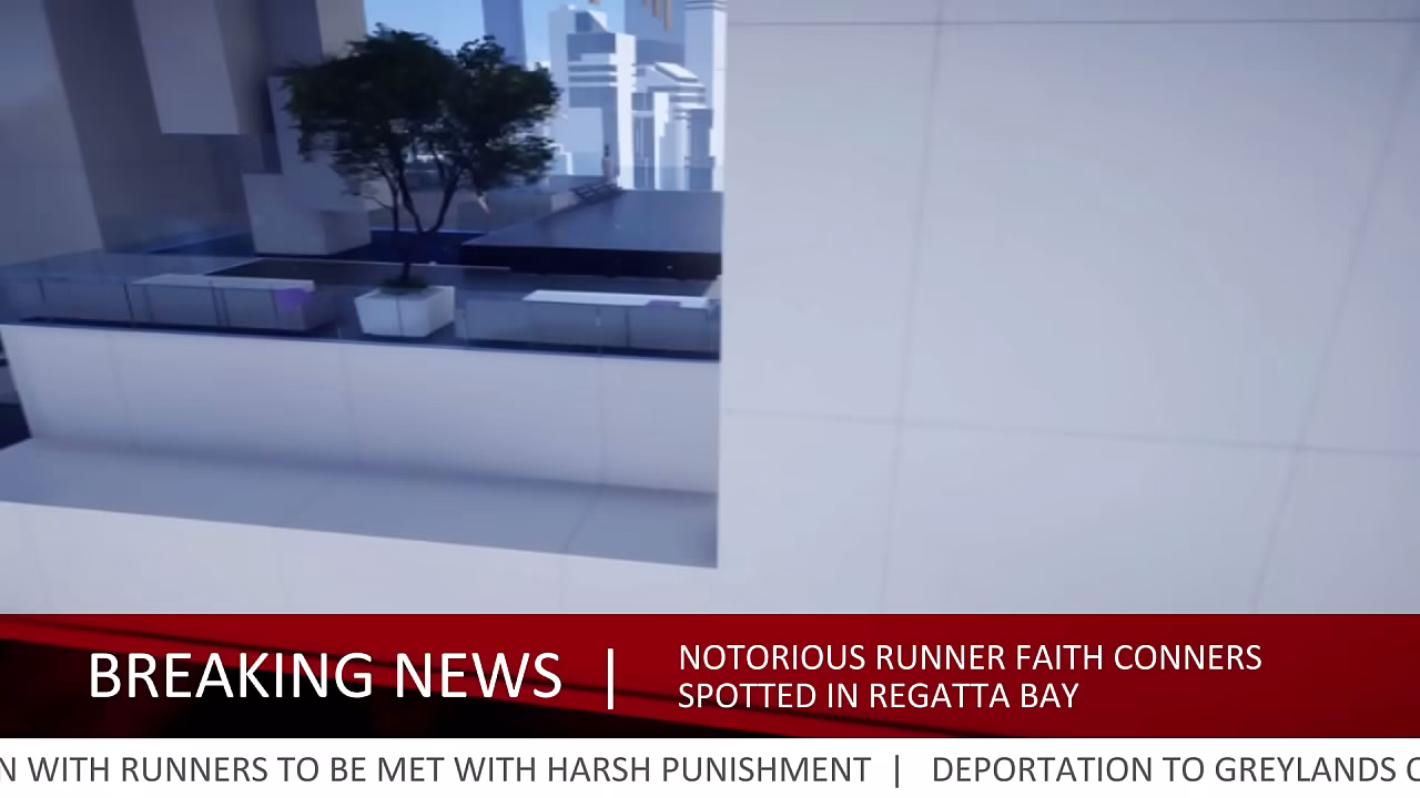 Faith exposes her tits to the whole city