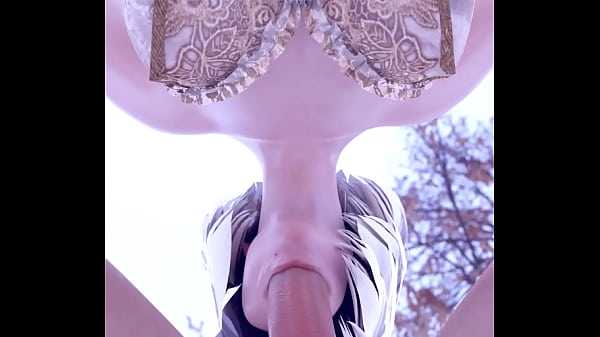 2B Hot BlowJob in cold nature Close Angle