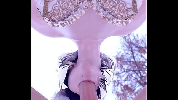 2B Hot BlowJob in cold nature Close Angle