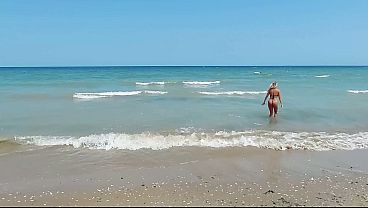 Picked her up at the beach and offered her to use my shower