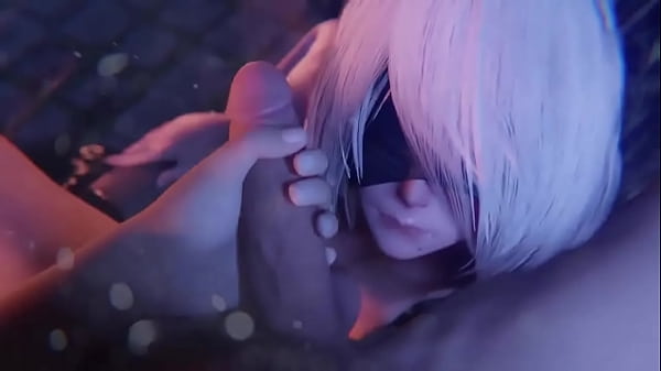 Nier Automata Hot Blowjob With Cum In Mouth - Check out https://xxxgame.online/