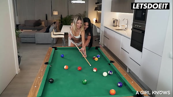 Download Video - Lesbian Friends Rebecca Volpetti And Apolonia Lapiedra Enjoy Nasty Girl On Girl Sex On The Pool Table Because They Were So Horny - A GIRL KNOWS