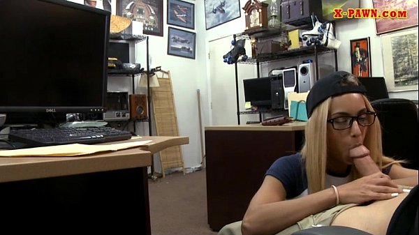 Tight blonde with glasses railed hard