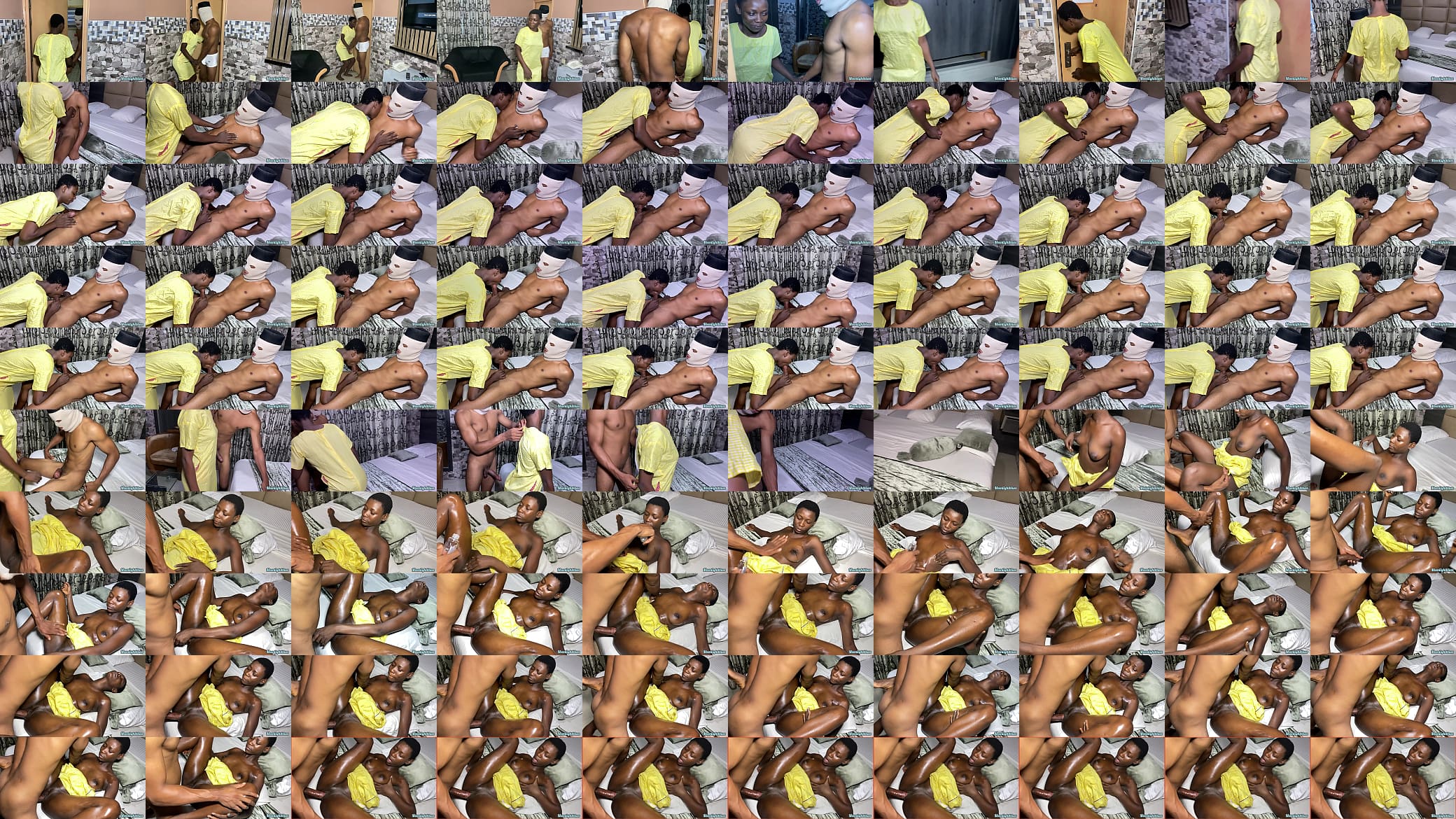 Horny naughty black student fucks big cock school security 预览图