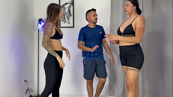 Perverted trainer fucks us hard in the personalized class
