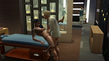 Massage therapist Mr. Gab can't resist and has sex with a client. The Sims 4