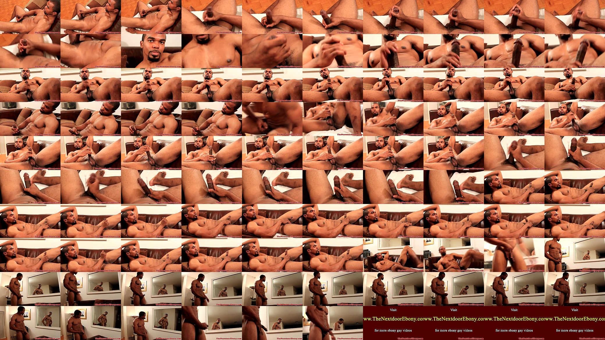 Muscled black ebony blokes wanking off 预览图