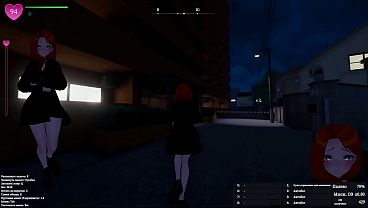 A stranger caught a modest girl exhibiting