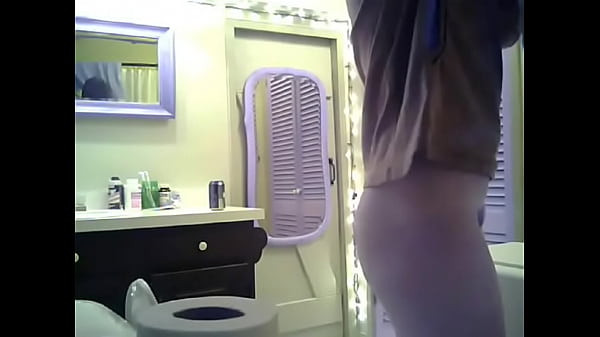 Hidden cam - Young adult showering