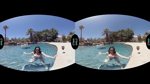 VRHUSH Veronica Valentine fucked after a swim in the pool